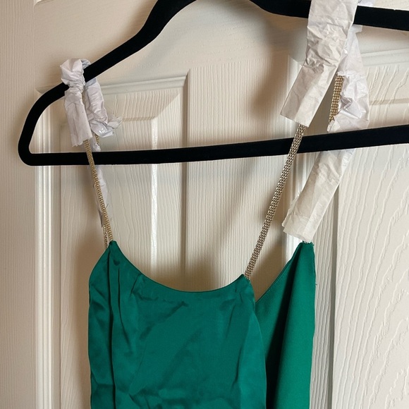 Marciano woman’s emerald green backless top medium - Picture 3 of 11